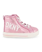 Dkny Toddler Girls Sequin High Top Sneakers