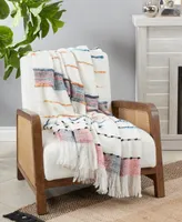 Saro Lifestyle Chunky Woven Design Throw, 50" x 60"