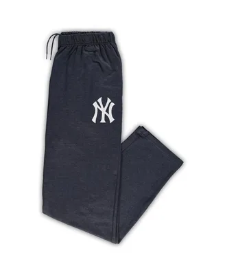 Men's Heathered Navy New York Yankees Big and Tall Pajama Pants