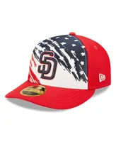 Men's New Era Red San Diego Padres 2022 4th of July Low Profile 59FIFTY Fitted Hat