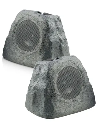 iHome iHRK-500S-pr Solar Powered Wireless Rock Speaker Set, 2 Piece