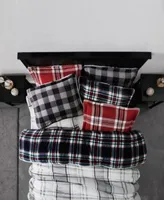 London Fog Herringbone Plaid Comforter Set Collection