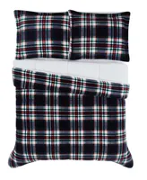 London Fog Benji Plaid 3 Piece Comforter Set, Full/Queen