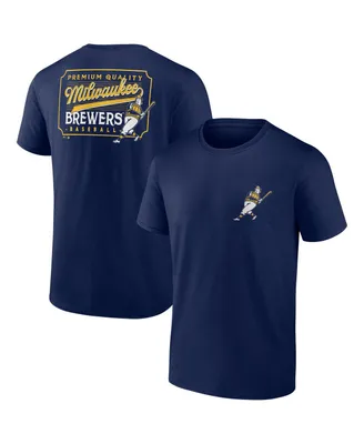 Men's Fanatics Navy Milwaukee Brewers Iconic Bring It T-shirt