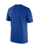 Men's Nike Royal Philadelphia 76ers Courtside Splatter T-shirt