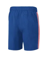 Men's G-iii Sports by Carl Banks Royal, Red Philadelphia 76ers Sand Beach Volley Swim Shorts