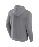 Men's Fanatics Heathered Gray Phoenix Suns Off The Bench Color Block Pullover Hoodie