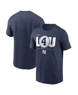 Men's Nike Lou Gehrig Navy New York Yankees Cooperstown Collection Day Retired Number T-shirt