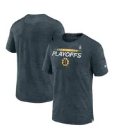 Men's Fanatics Charcoal Boston Bruins Authentic Pro 2022 Stanley Cup Playoffs T-shirt