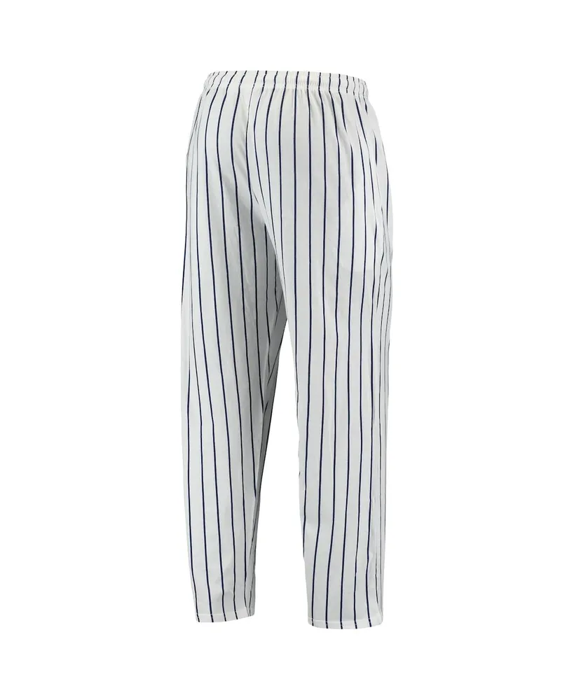 Men's Concepts Sport White, Navy Chicago White Sox Logo Vigor Pinstripe Pants