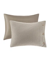 Clean Spaces Mara Waffle Weave 3-Pc. Duvet Cover Set, Full/Queen