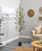 Nearly Natural 82" Olive Artificial Tree