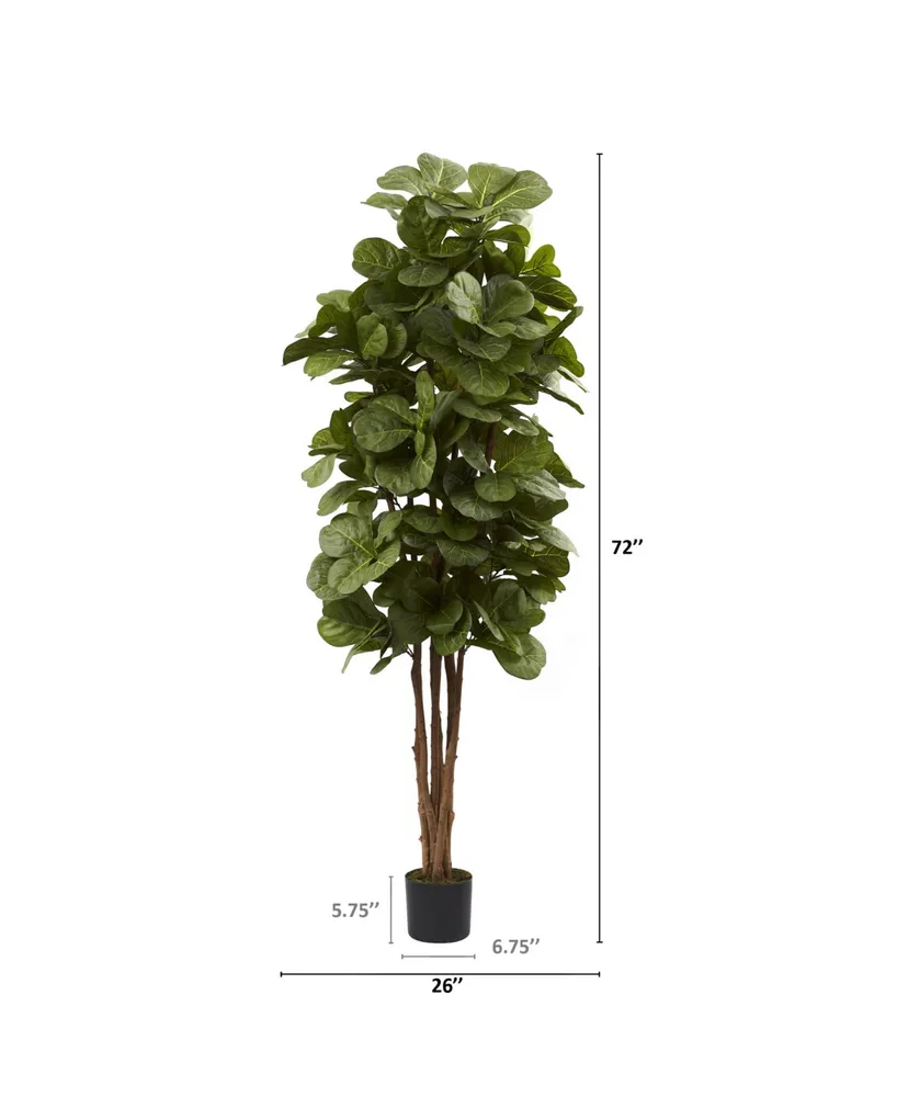 Nearly Natural 6' Fiddle Leaf Fig Tree