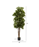 Nearly Natural 6' Fiddle Leaf Fig Tree