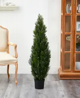 Nearly Natural 4' Cedar Indoor/Outdoor Artificial Tree
