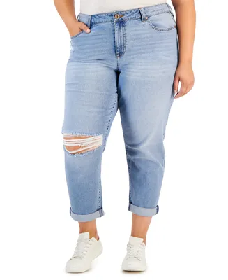 Celebrity Pink Trendy Plus Cuffed Girlfriend Jeans