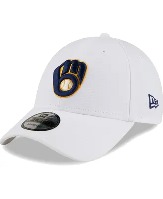 Men's New Era White Milwaukee Brewers League Ii 9FORTY Adjustable Hat