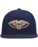 Men's Mitchell & Ness Navy New Orleans Pelicans Ground 2.0 Snapback Hat