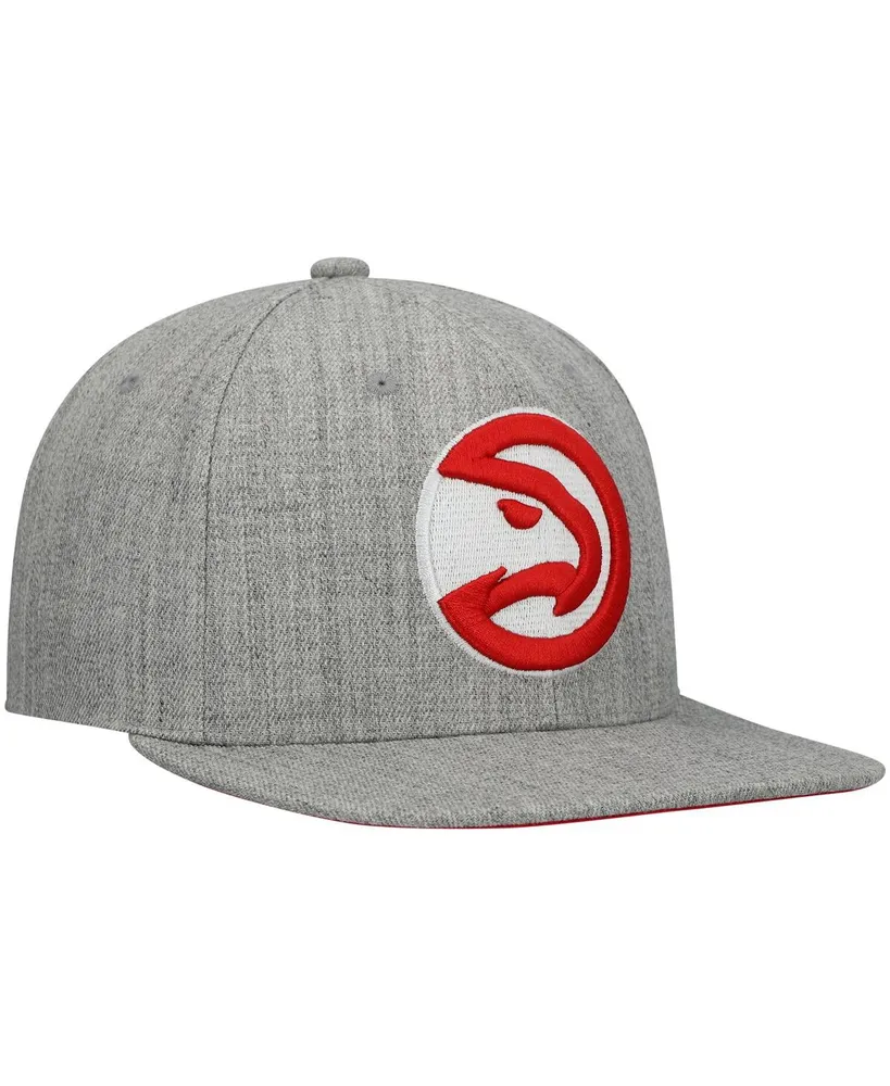 Men's Mitchell & Ness Heathered Gray Atlanta Hawks 2.0 Snapback Hat