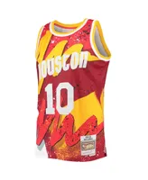 Men's Mitchell & Ness Sam Cassell Red Houston Rockets Hardwood Classics 1993-94 Hyper Hoops Swingman Jersey