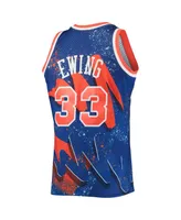 Men's Mitchell & Ness Patrick Ewing Blue New York Knicks Hardwood Classics 1991 Hyper Hoops Swingman Jersey