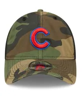 Men's New Era Camo Chicago Cubs Trucker 9TWENTY Snapback Hat