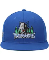 Men's Mitchell & Ness Blue Minnesota Timberwolves Hardwood Classics Snapback Hat