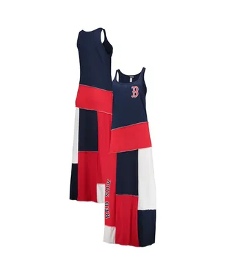 Women's Refried Apparel Navy, Red Boston Sox Scoop Neck Maxi Dress