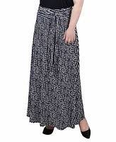 Ny Collection Plus Size Maxi with Sash Waist Tie Skirt