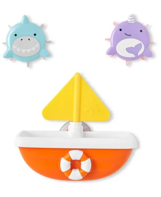 Zoo Tip and Spin Boat, Shark, Narwhal, 3 Piece Set