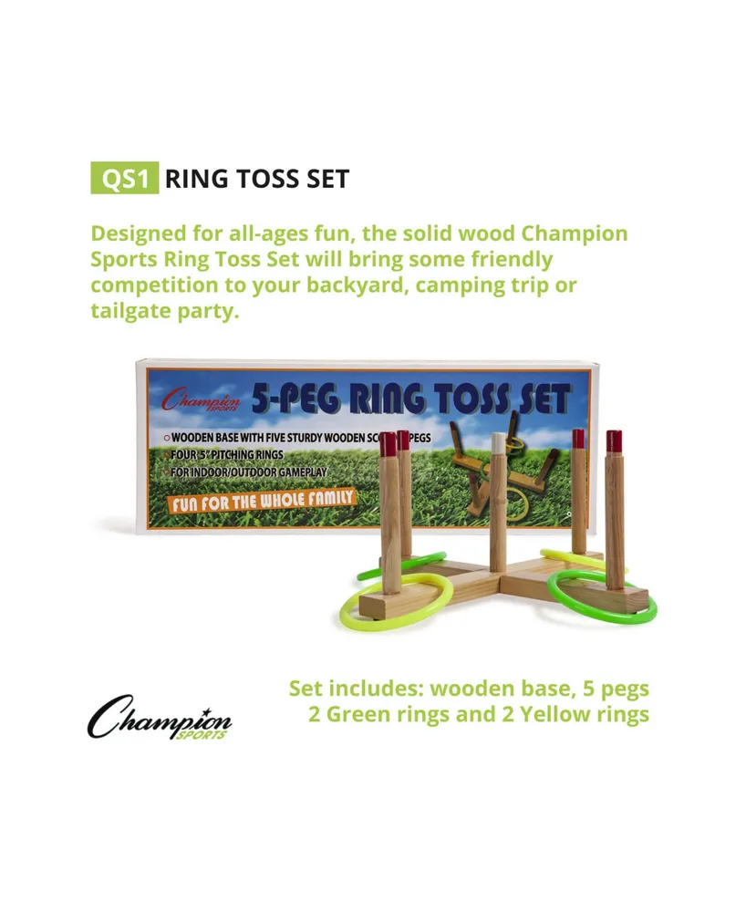 Champion Sports Quality Ring Toss Set, 10 Piece