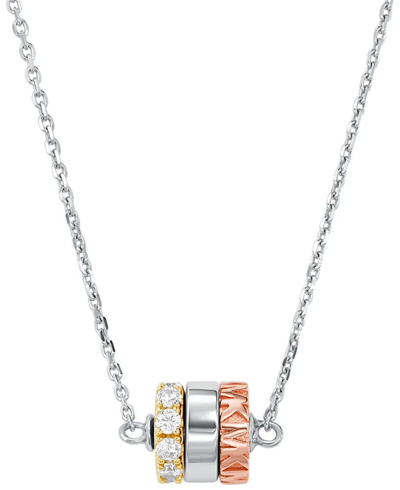 Amazon.com: Michael Kors Stainless Steel and Pavé Crystal Pendant Necklace  for Women, Color: Gold (Model: MKJ5340710) : Clothing, Shoes & Jewelry