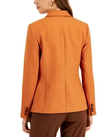 Tahari Asl Women's Peak-Lapel Single-Button Long-Sleeve Blazer