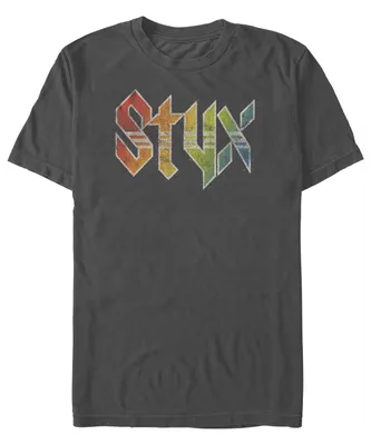Men's Styx Vintage-Like Logo Short Sleeve T-shirt