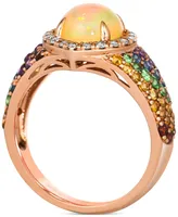 Le Vian Multi-Gemstone (1-7/8 ct. t.w.) & Nude Diamond (1/6 ct. t.w.) Statement Ring in 14k Rose Gold