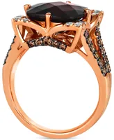 Le Vian Pomegranate Garnet (5-1/4 ct. t.w.) & Diamond (5/8 ct. t.w.) Statement Ring in 14k Rose Gold