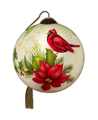 Ne'Qwa Art 7221129 Winter Medley Hand-Painted Blown Glass Ornament