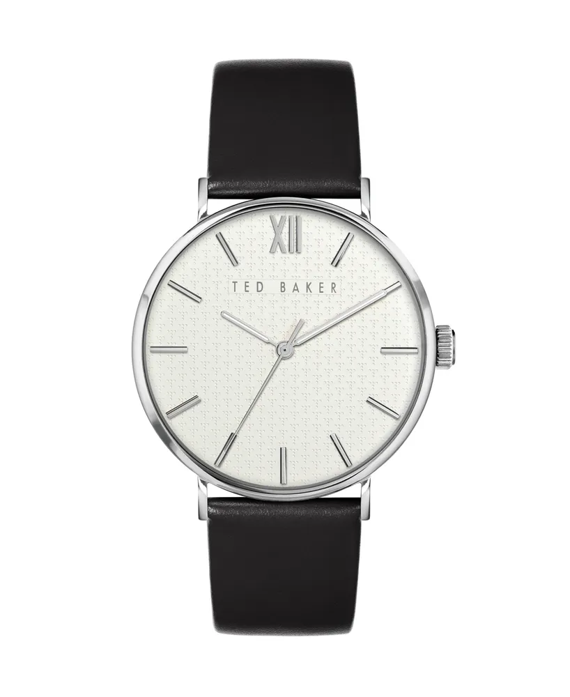 Ted Baker Men's Phylipa Leather Strap Watch 43mm