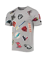 Men's Pro Standard Gray Nfl League Wordmark T-shirt
