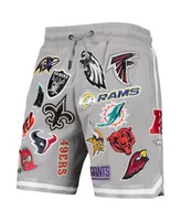 Men's Pro Standard Gray Nfl League Allover Shorts