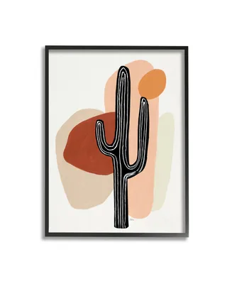 Stupell Industries Western Terracotta Abstract Desert Cactus Plant Art, 11" x 14" - Multi