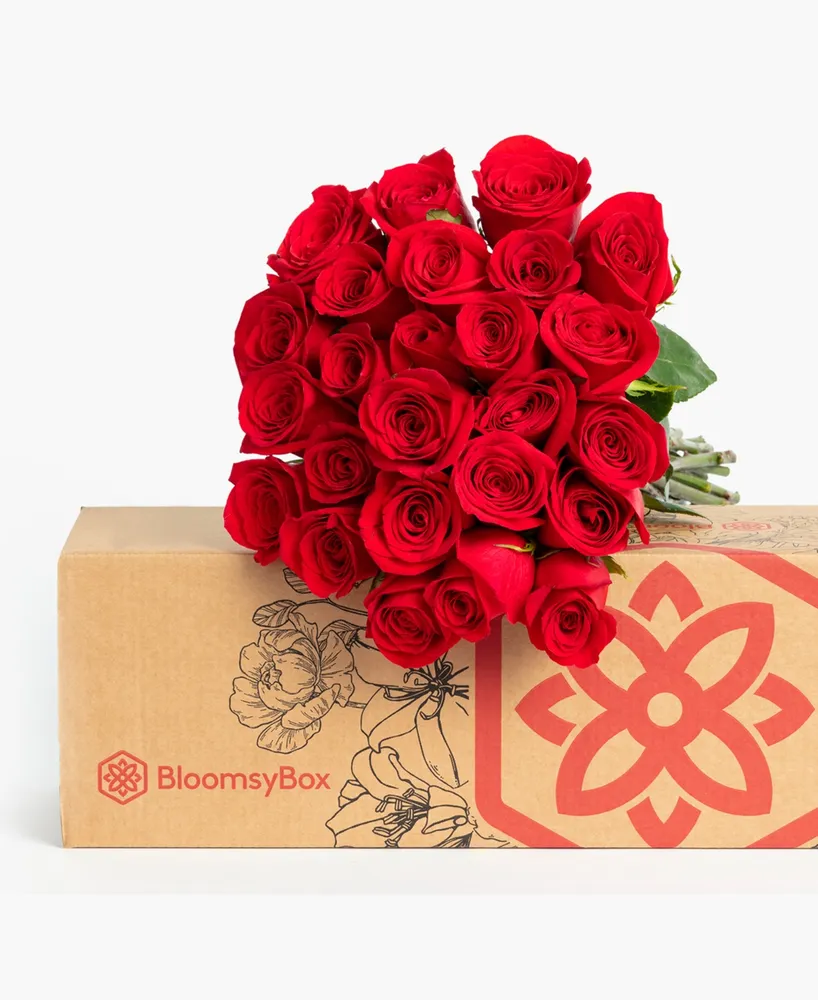 BloomsyBox Splendid Red Roses Fresh Flower Bouquet