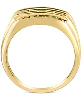 Effy Men's Espresso Diamond (5/8 ct. t.w.) & White Diamond (1/3 ct. t.w.) Ring in 14k Gold