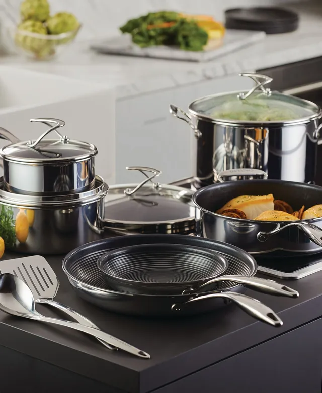 Circulon SteelShield C-Series Tri-Ply Clad Nonstick Cookware Plus Utensils  - Macy's