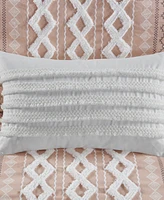 Closeout! Ink+Ivy Daria Cotton Decorative Pillow, 12" x 20"
