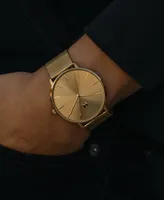 Mvmt Men's Legacy Slim Gold-Tone Mesh Bracelet Watch 42mm