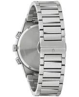 Bulova Men's Chronograph Modern Millennia Stainless Steel Bracelet Watch 41mm - Silver