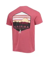 Men's Crimson Alabama Tide Landscape Shield Comfort Colors T-shirt