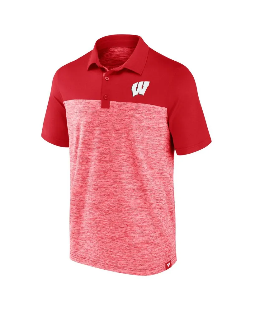 Men's Fanatics Red Wisconsin Badgers Omni Polo Shirt