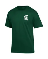 Men's Champion Green Michigan State Spartans Stack 2-Hit T-shirt